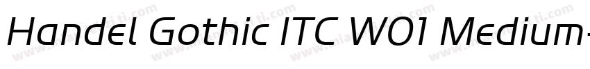 Handel Gothic ITC W01 Medium字体转换